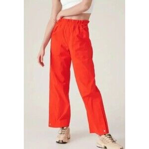 Athleta Trekkie High Rise Parachute Pants Size 8 Orange